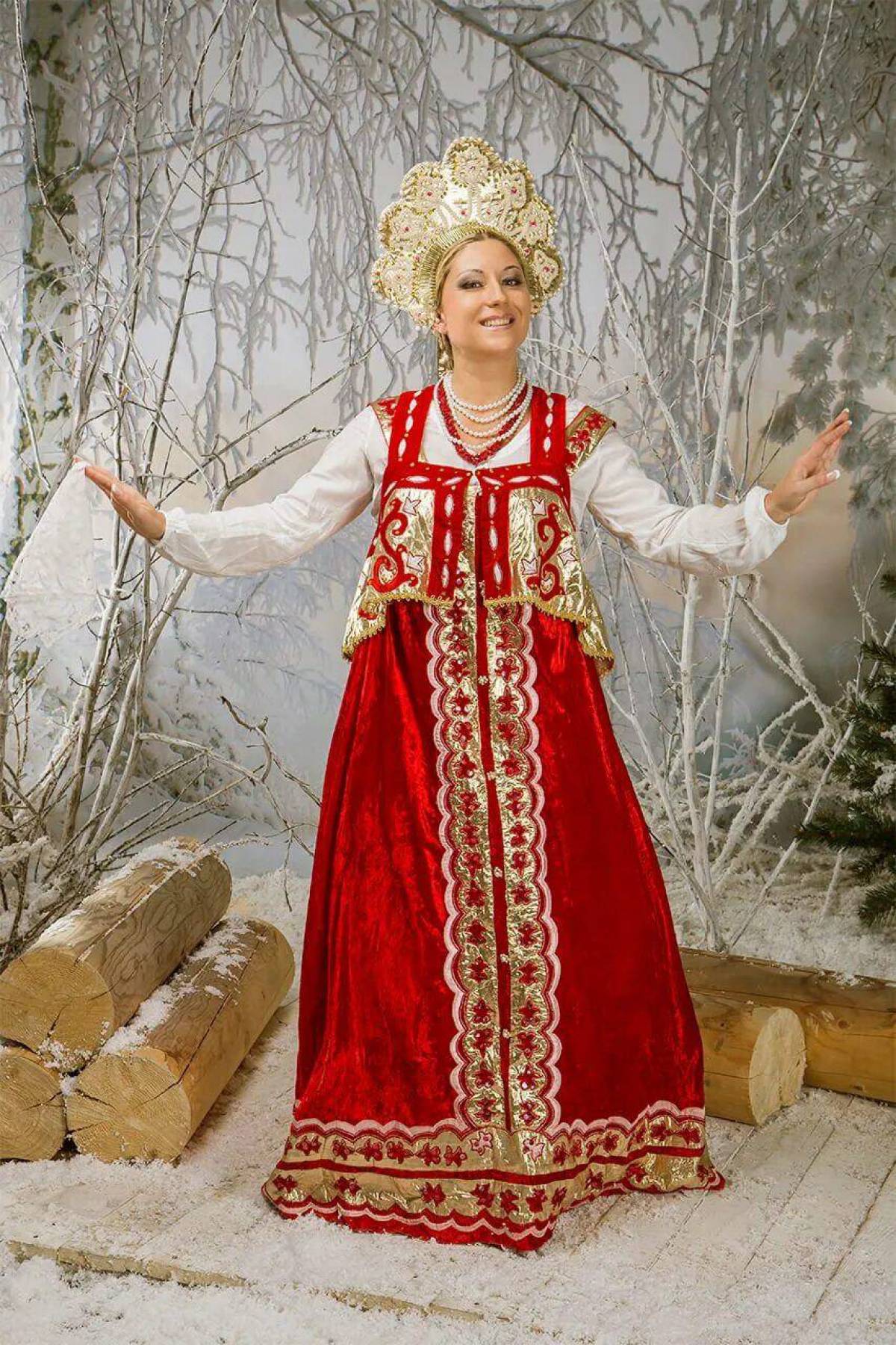 Girls in Slavic costumes in Nukualofa