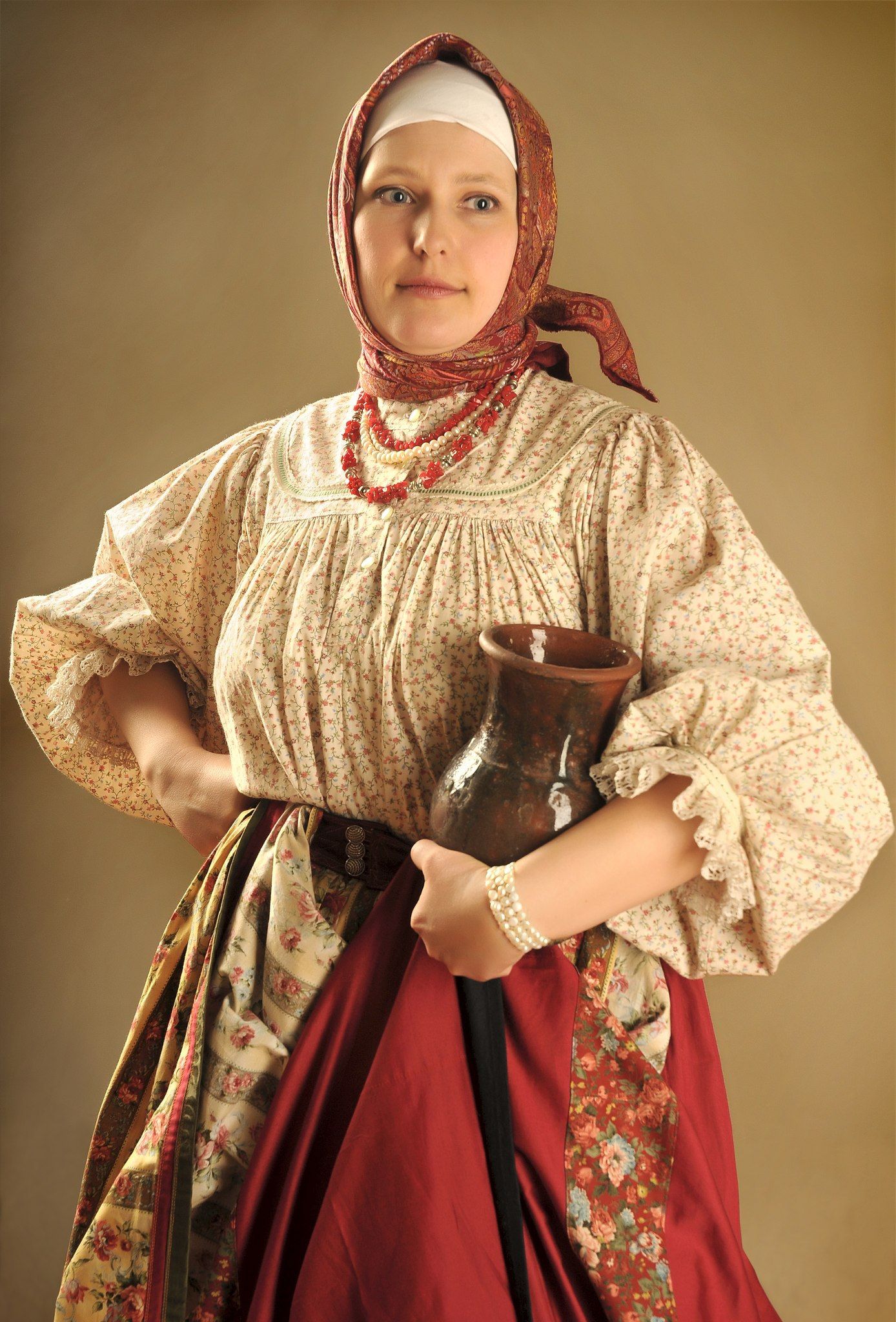 Girls in Slavic costumes in Nukualofa